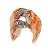 The Arts: "Painting" Alphonse Mucha Scarf -
