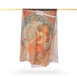 The Arts: "Painting" Alphonse Mucha Scarf -