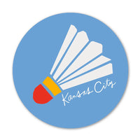 Baby Blue Shuttlecock Sticker