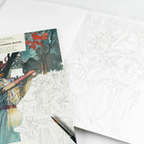 Alphonse Mucha Artists' Colouring Book