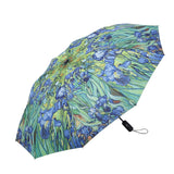 Van Gogh Irises Travel Umbrella