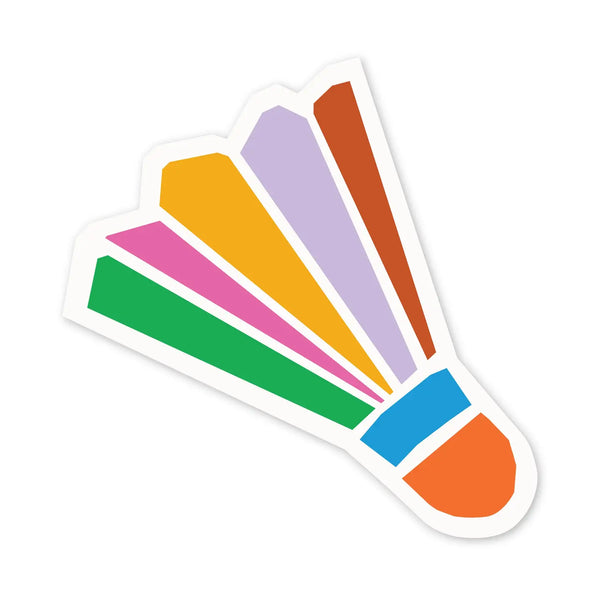 Rainbow Shuttlecock Sticker