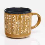 Hieroglyphics Hand Carved 15oz Ceramic Mug