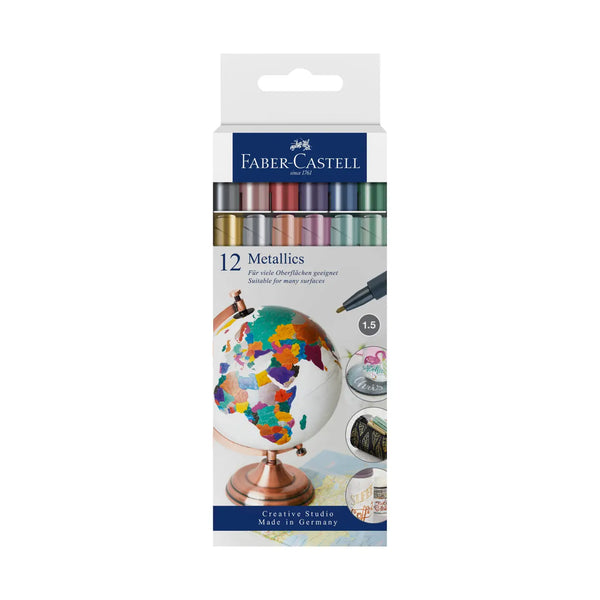 Metallic Multi-Surface Creative Markers, Set of 12