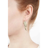 Fern Large Single Leaf Wire Earrings