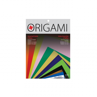 4103 – Origami Assortment, Small, 55 sheets: 3 1/2″, 4 1/2″ and 5 7/8″ square