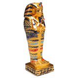 Standing Sarcophagus Statue Gypsum - 6" - Made in Egypt