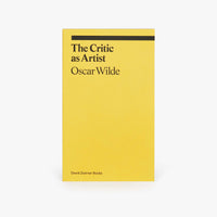 The Critic as Artist