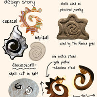Caracol & Espiral Studs