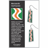 Matisse & the Fauves, Green Earrings, Made in USA