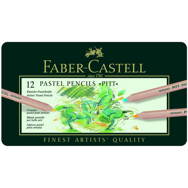 Pitt Pastel Pencils, Tin of 12