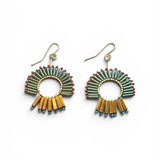 Twiggy Glass & Hematite Earrings
