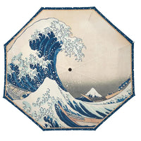 Hokusai Great Wave Travel Umbrella