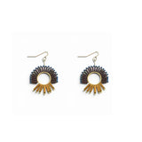 Twiggy Glass & Hematite Earrings