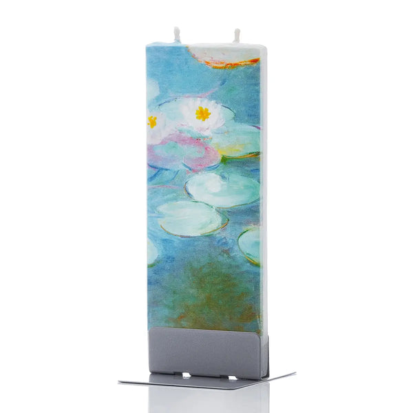 Monet Water Lilies Pink 1899 Candle