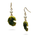 Monet Water Lily Drop Earrings
