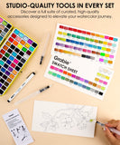 Set of 100 All-In-One Premium Watercolor