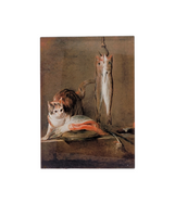 Still Life with Cat and Fish Acrylic Magnet