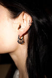 Silver Moon & Star Charm Earrings