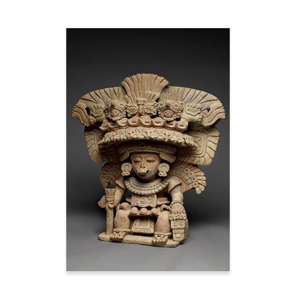Figural Urn, Zapotec Postcard