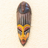 Face to Face West African Hand Carved Sese Wood Mask Victor Ayambire