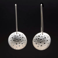 Juno Perforated Moon Earring