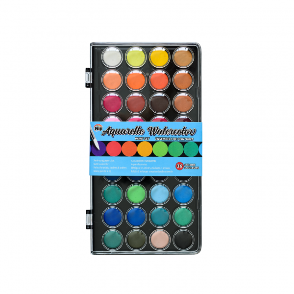 Niji Aquarelle Watercolor Set 36 Colors