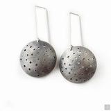 Juno Perforated Moon Earring