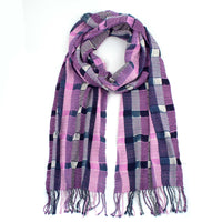 Angelina Scarf in Violet & Navy