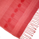 Brocade Shawl in Coral