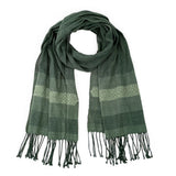Brocade Shawl in Deep Green