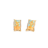 Van Gogh Sunflowers Mini Masterpiece Studs