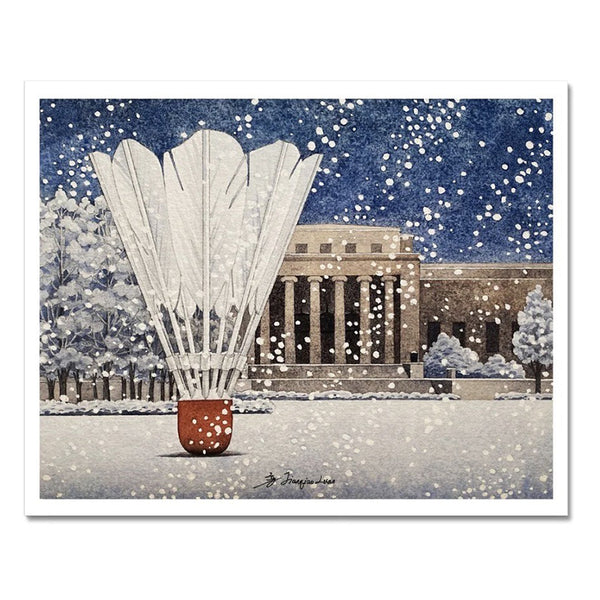 Winter at the Nelson Watercolor 8x10 print