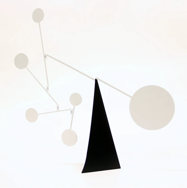 Standing Circles Mobile, Black/White