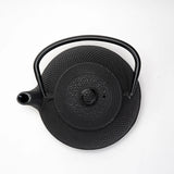 Black Hobnail Design 27oz Cast Iron Tea Pot