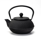 Black Hobnail Design 27oz Cast Iron Tea Pot