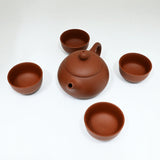 Light Zisha Clay Kung Fu Tea Set 7oz Tea Pot with 4 Cups (1/36) (Copy)