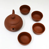 Light Zisha Clay Kung Fu Tea Set 7oz Tea Pot with 4 Cups (1/36) (Copy)