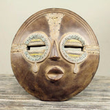 Tears of Joy Hand Crafted Authentic African Beaded Wood Mask from Ghana