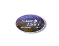 Water Lilies Car Magnet, White Nelson Logo