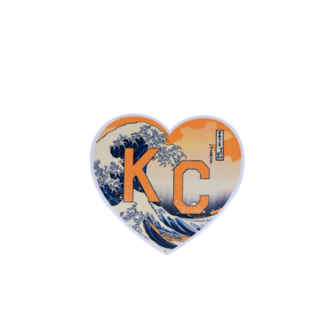 Hokusai KC Heart Sticker