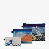 KATSUSHIKA HOKUSAI Recycled Zip Pockets