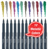 Metallic Multi-Surface Creative Markers, Set of 12