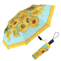 Van Gogh Sunflowers Travel Umbrella