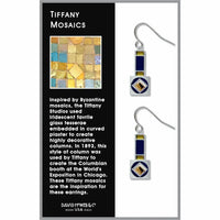 Tiffany Mosaics Earrings, Made in USA