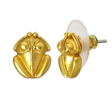 Mini Frog 24k GP Stud Earrings
