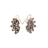 Wings Earrings: Desert Red