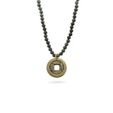 I Ching Necklace with Dark Jade