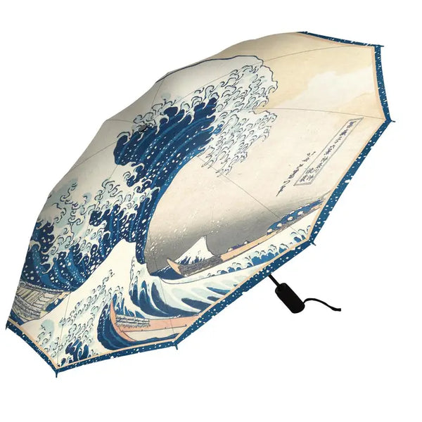 Hokusai Great Wave Travel Umbrella