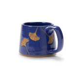 Dark Blue Ginkgo Mug